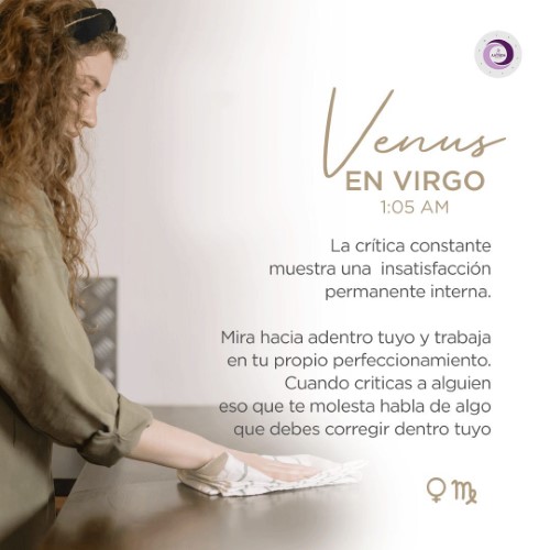 Venus ingresa en Virgo Los Astros Dicen